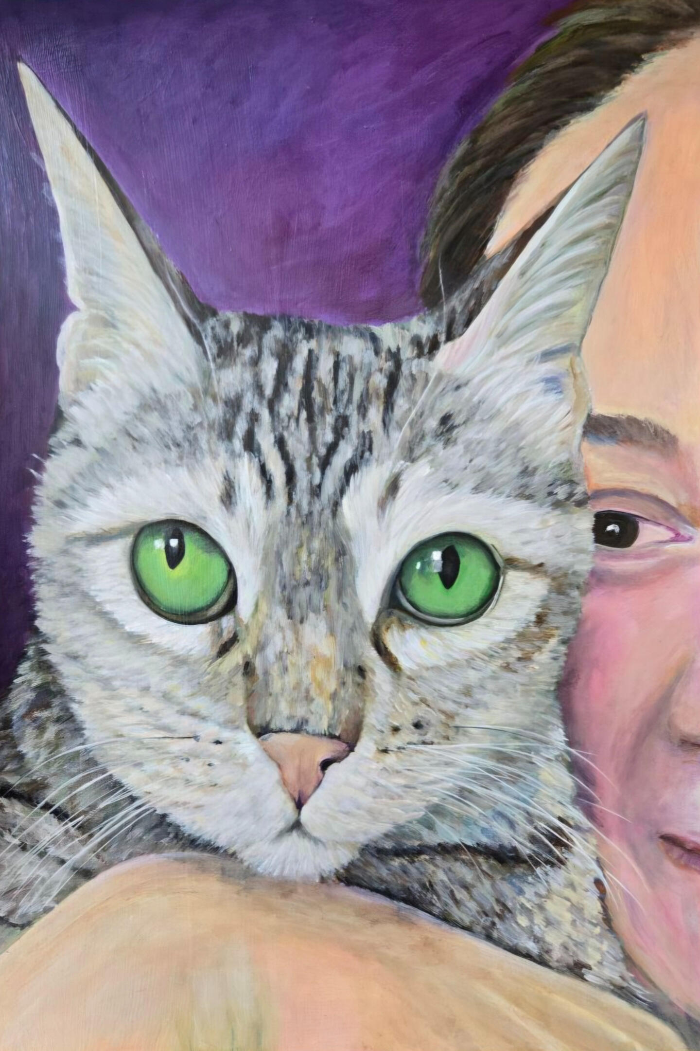 Acrylic painting of Paru🧡 with me at home Acrylic painting of Paru🧡 with me at home The cat who inspired this journey, these memories, and many of the paintings on this website🧡